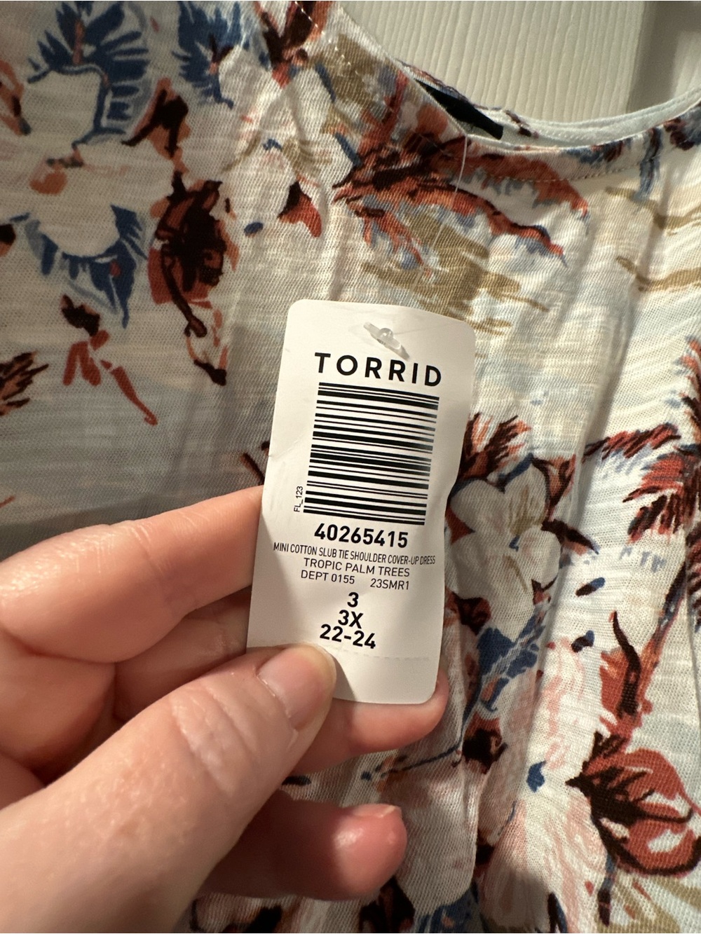 Torrid NWT mini swim cover up. Tie straps. - Picture 4 of 12